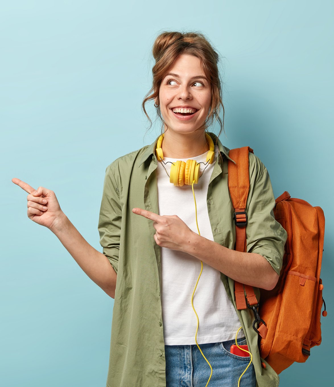 Student - Promotional photo for the Student Advising Office at the Infocenter