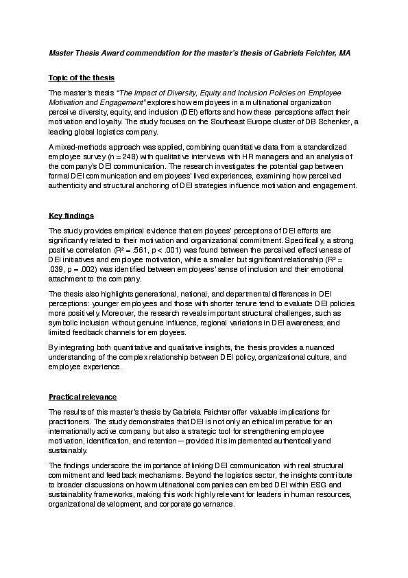 Kritische Würdigung